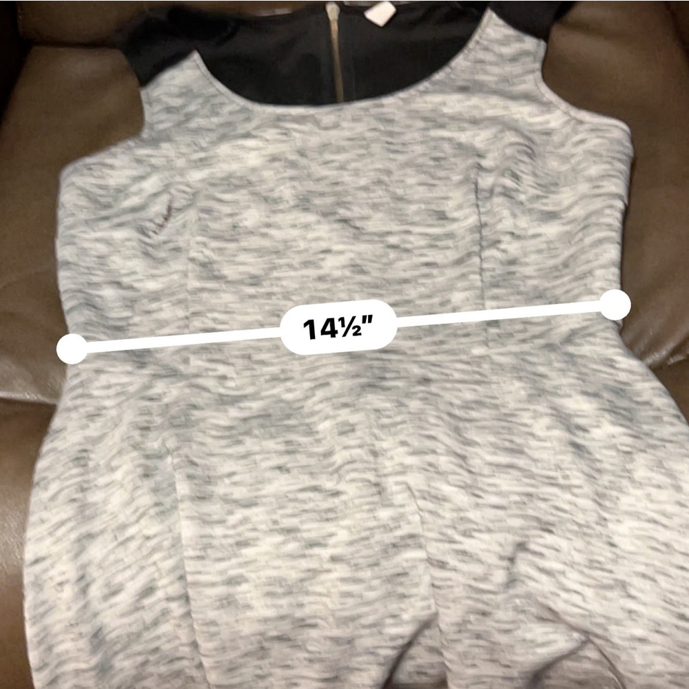 Old Navy Fit & Flare Dress - Women's L - Gray Black Knit - Picture 6 of 7